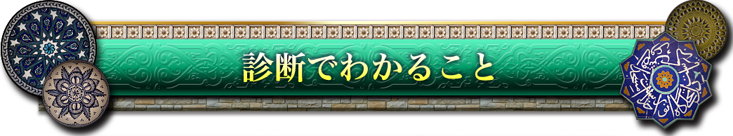 診断でわかること